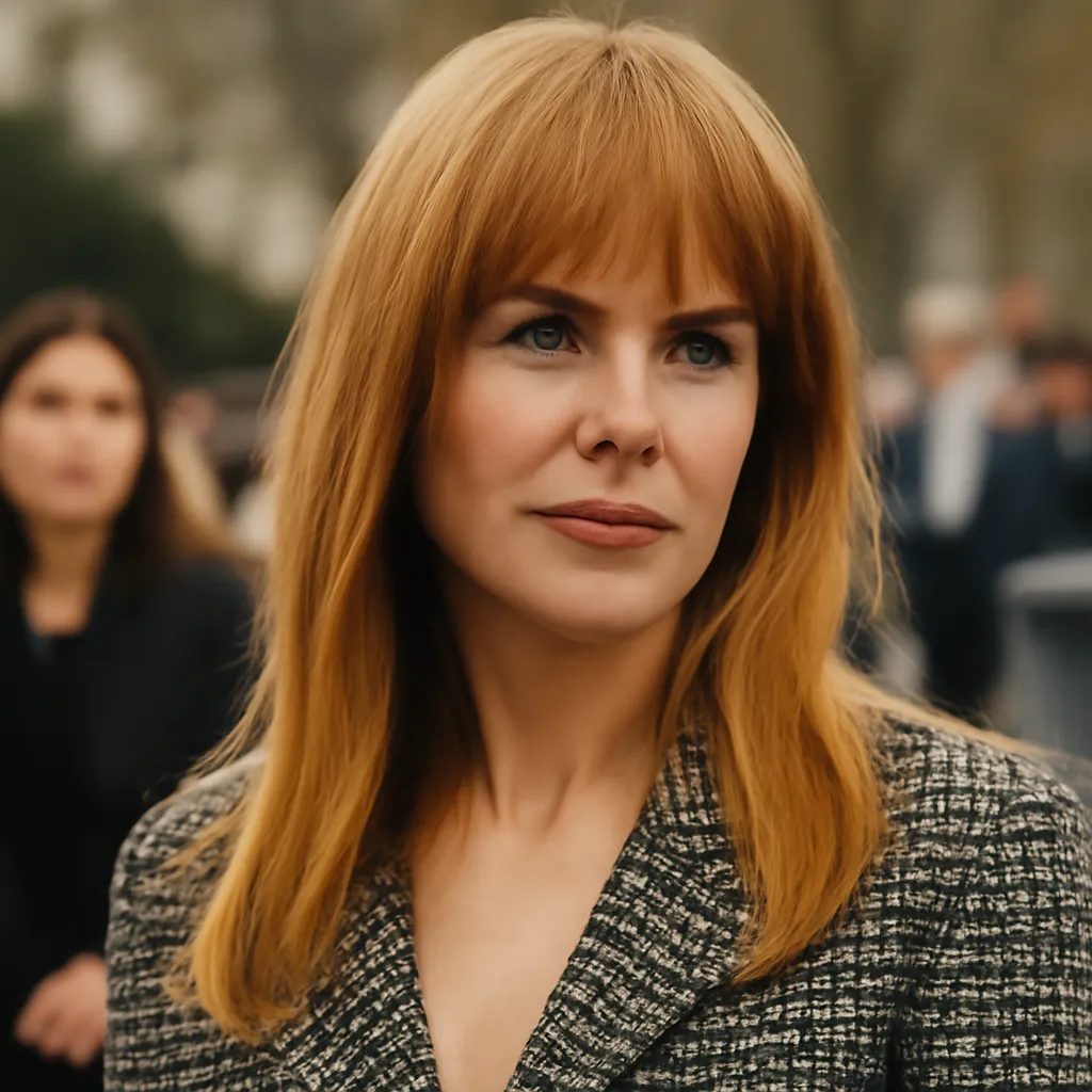El flequillo largo de Nicole Kidman: una opción ideal para disimular la pérdida de cabello