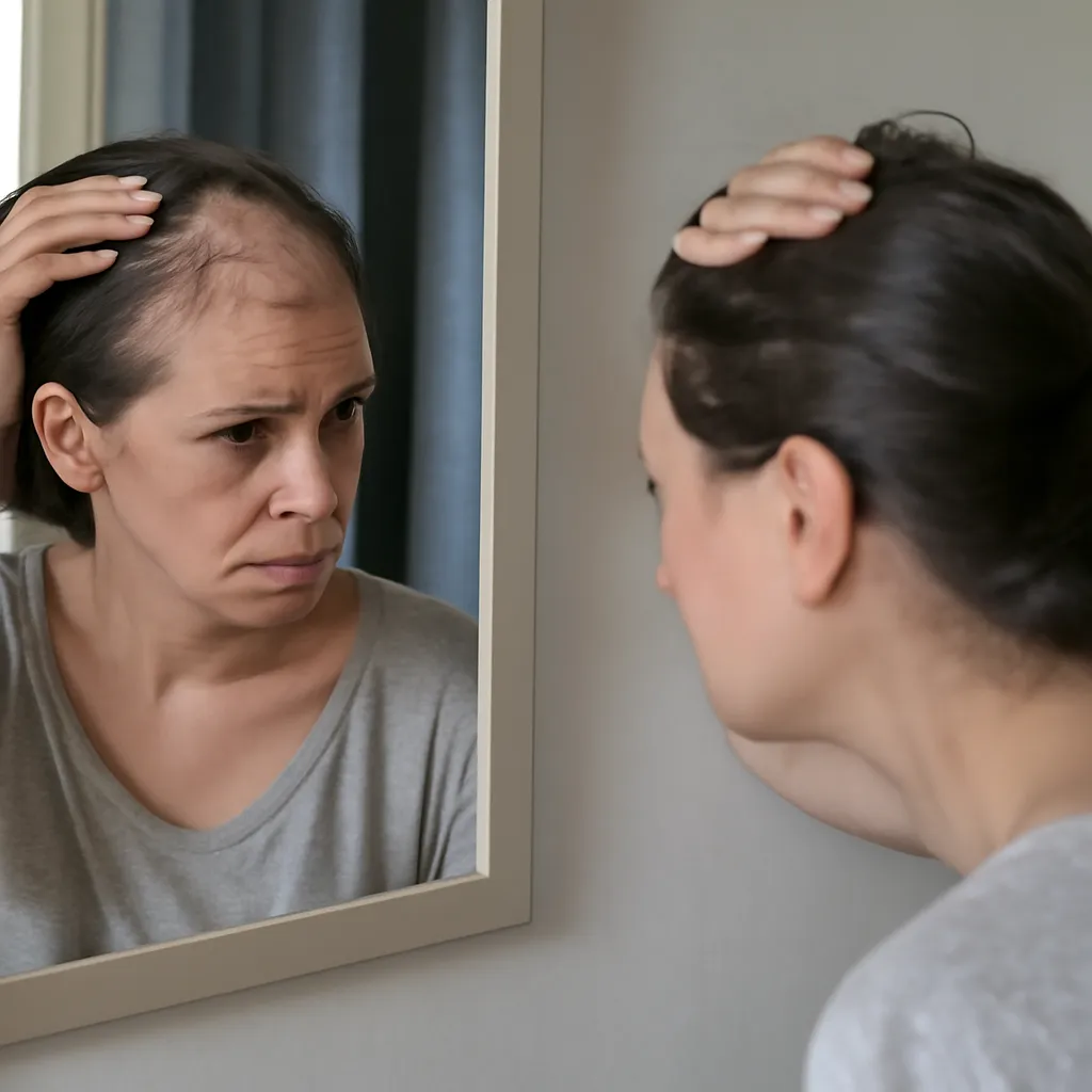 Mujer experimenta síndrome nefrótico tras usar medicamentos para la caída del cabello